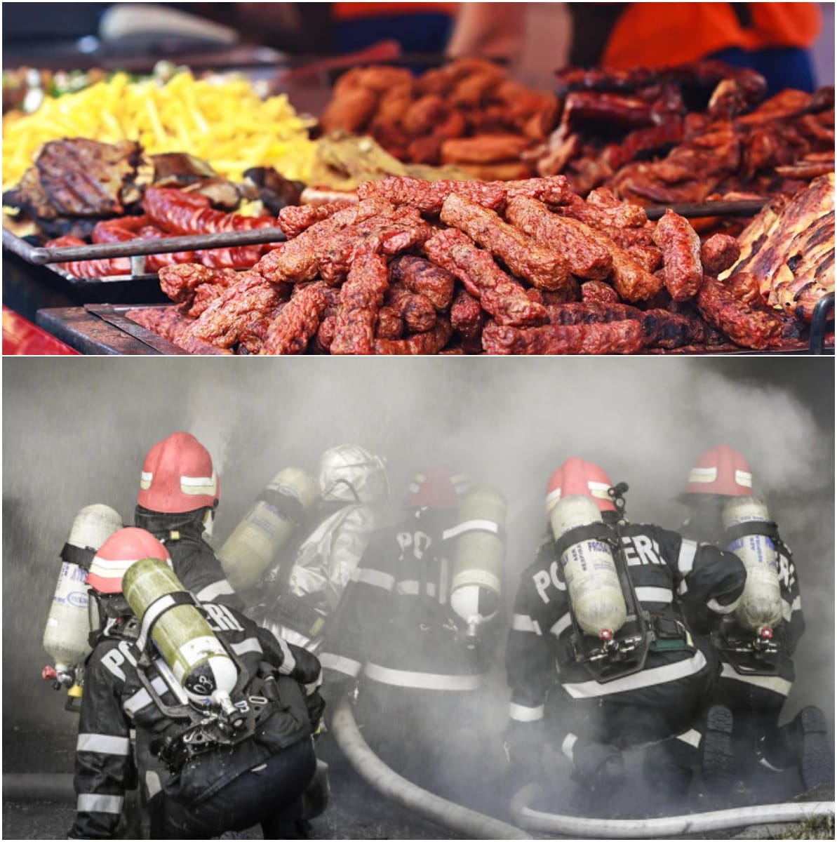 „Grătarul a luat foc” la cel mai cunoscut restaurant de mici din București! 20 de persoane evacuate