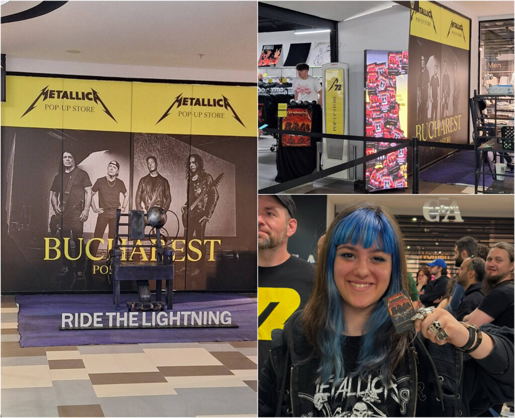 Metallica și-au deschis magazin într-un mall din București