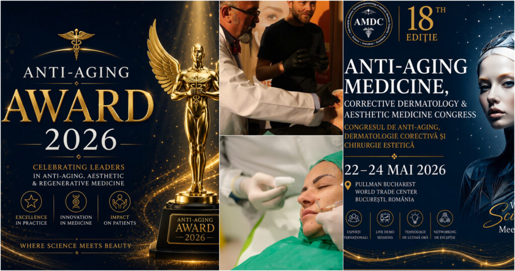  Bucureștiul devine capitala medicinei anti-aging! Elita specialiștilor în „tinerețe fără vârstă”, premiată la Anti-Aging Excellence Awards