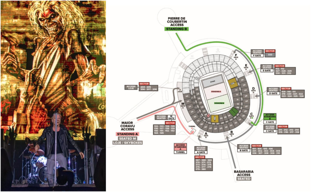 concert Iron Maiden pe Arena Națională- program complet, reguli de acces și ce obiecte sunt interzise