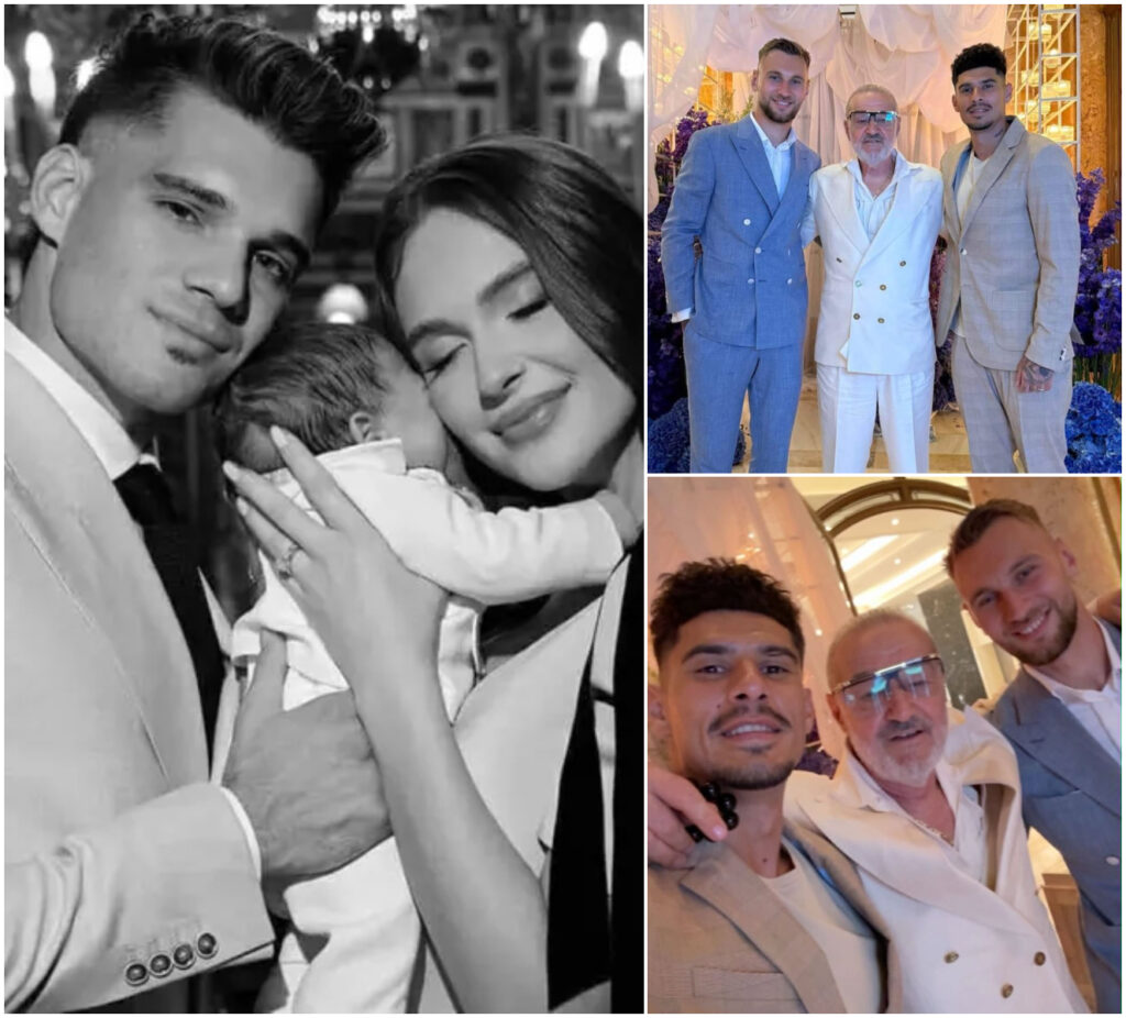Imagini de la moțul fiului lui Ianis și Elena Hagi. Giorgios a strălucit la petrecerea la care s-a întrunit Naționala