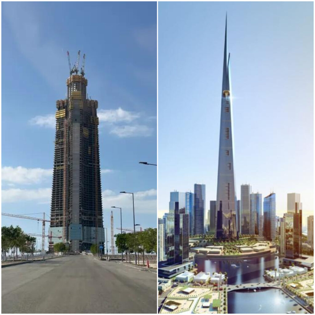 Viitorul cel mai înalt zgârie-nori din lume trece de 400 de metri. Jeddah Tower va avea 1 km înălțime